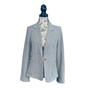 Tommy Hilfiger Black White Stripe Women’s LongSleeve Blazer